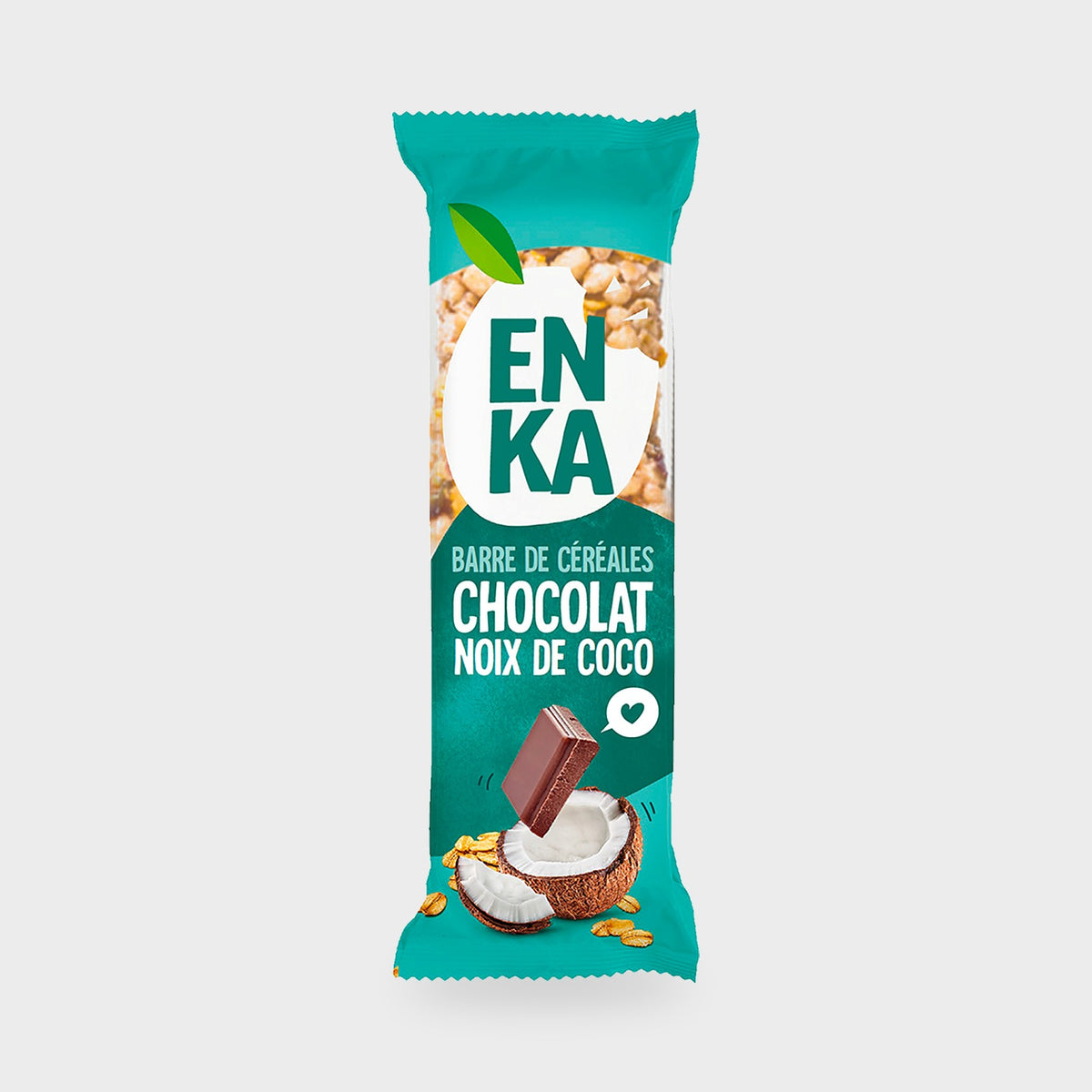 Barre de céréales coco chocolat Enka – carton de 20 × 50 g