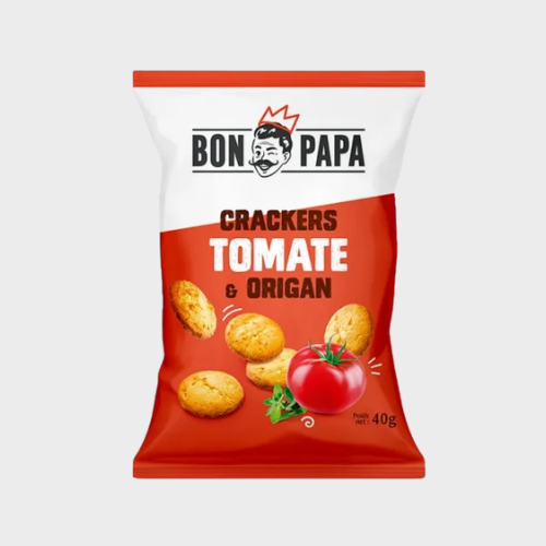 Crackers tomate origan Bon Papa – carton de 50 × 40 g