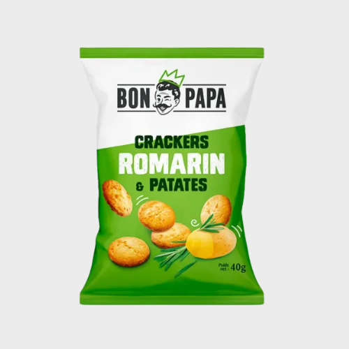 Crackers romarin patate Bon Papa – carton de 50 × 40 g