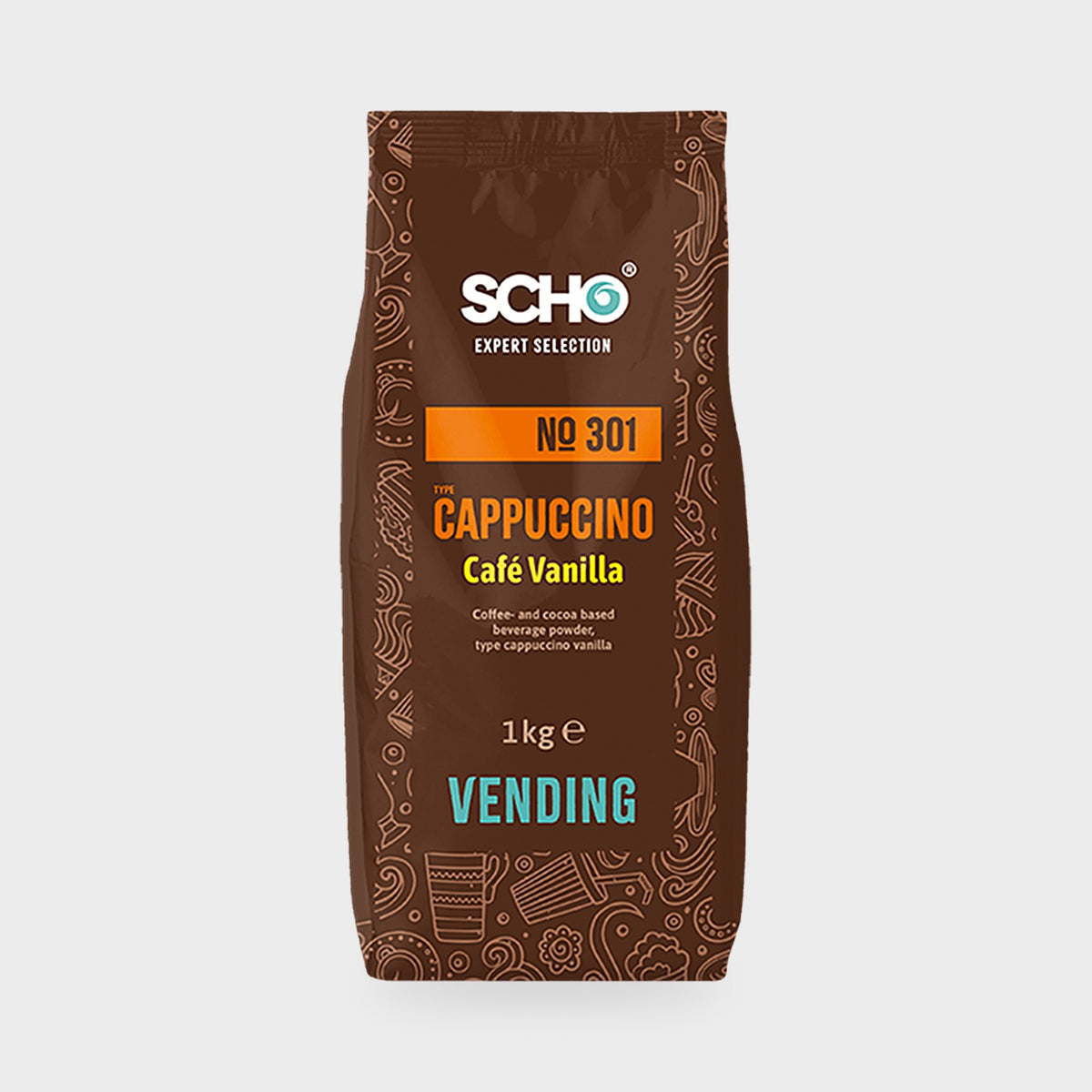 Sachet 1 kg Cappuccino Café Vanilla Scho Expert Selection N°301 pour distributeur automatique
