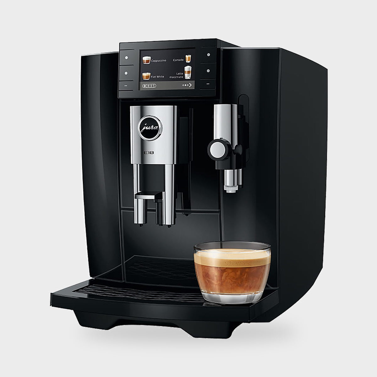Machine à café Jura E10 Diamond Black vue de face