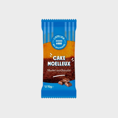 Cake marbré au chocolat L'Atelier des Gourmands – carton de 30 × 70 g