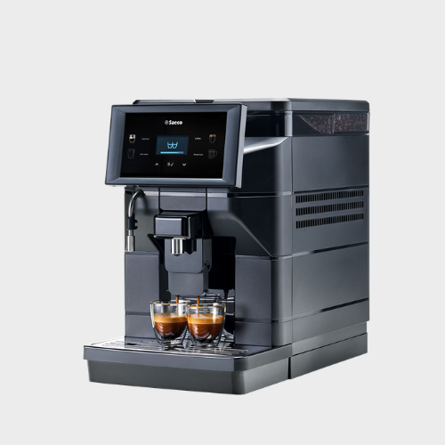 Saeco Aurora B1 vue de côté avec réservoir d'eau 2,5L