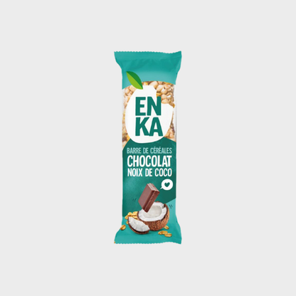 Barre de céréales coco chocolat Enka – carton de 20 × 50 g