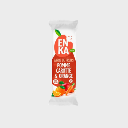 Barre de fruits pomme, carotte & orange Enka – carton de 24 × 32 g