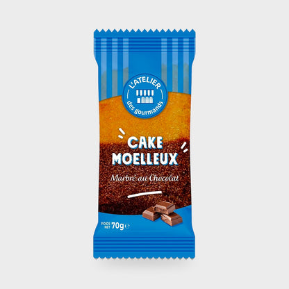 Cake marbré au chocolat L'Atelier des Gourmands – carton de 30 × 70 g