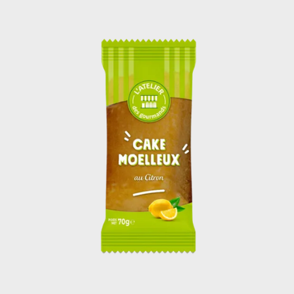 Cake au citron L'Atelier des Gourmands – carton de 30 × 70 g