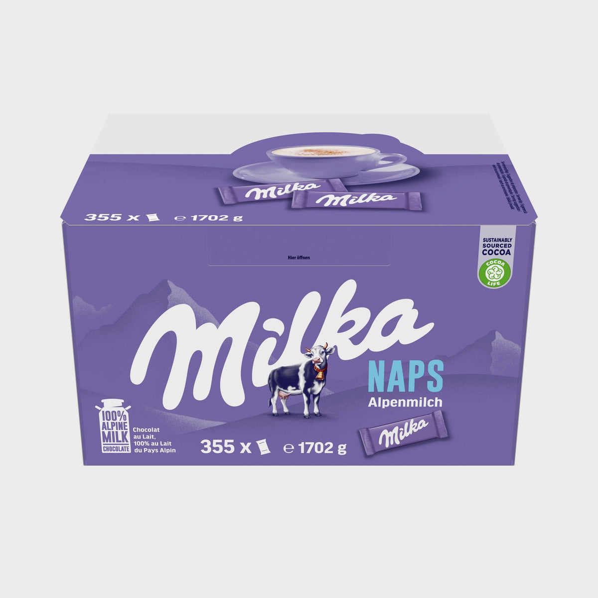Chocolat au lait Milka 355 pièces