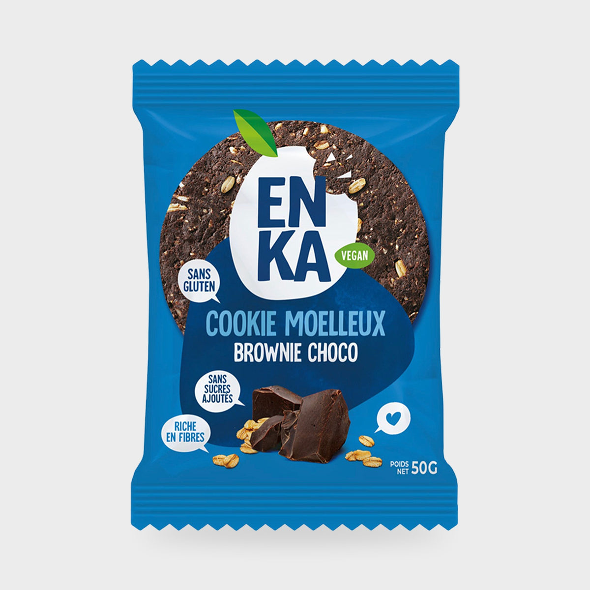 Cookie brownie chocolat Enka – carton de 26 × 50 g