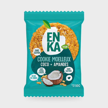 Cookie coco amandes Enka – carton de 26 × 50 g