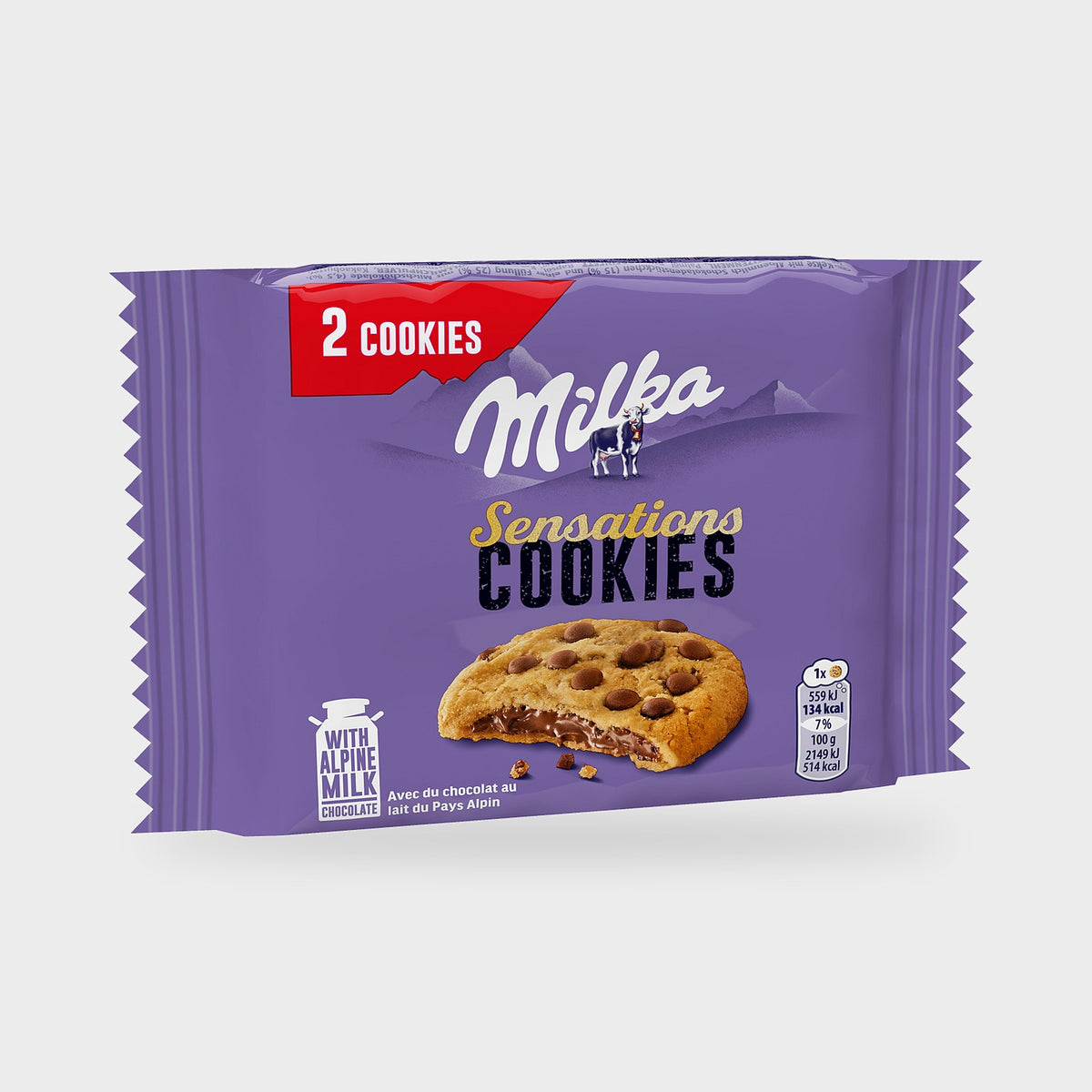Cookie Milka – carton de 24 × 52 g