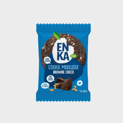 Cookie brownie chocolat Enka – carton de 26 × 50 g