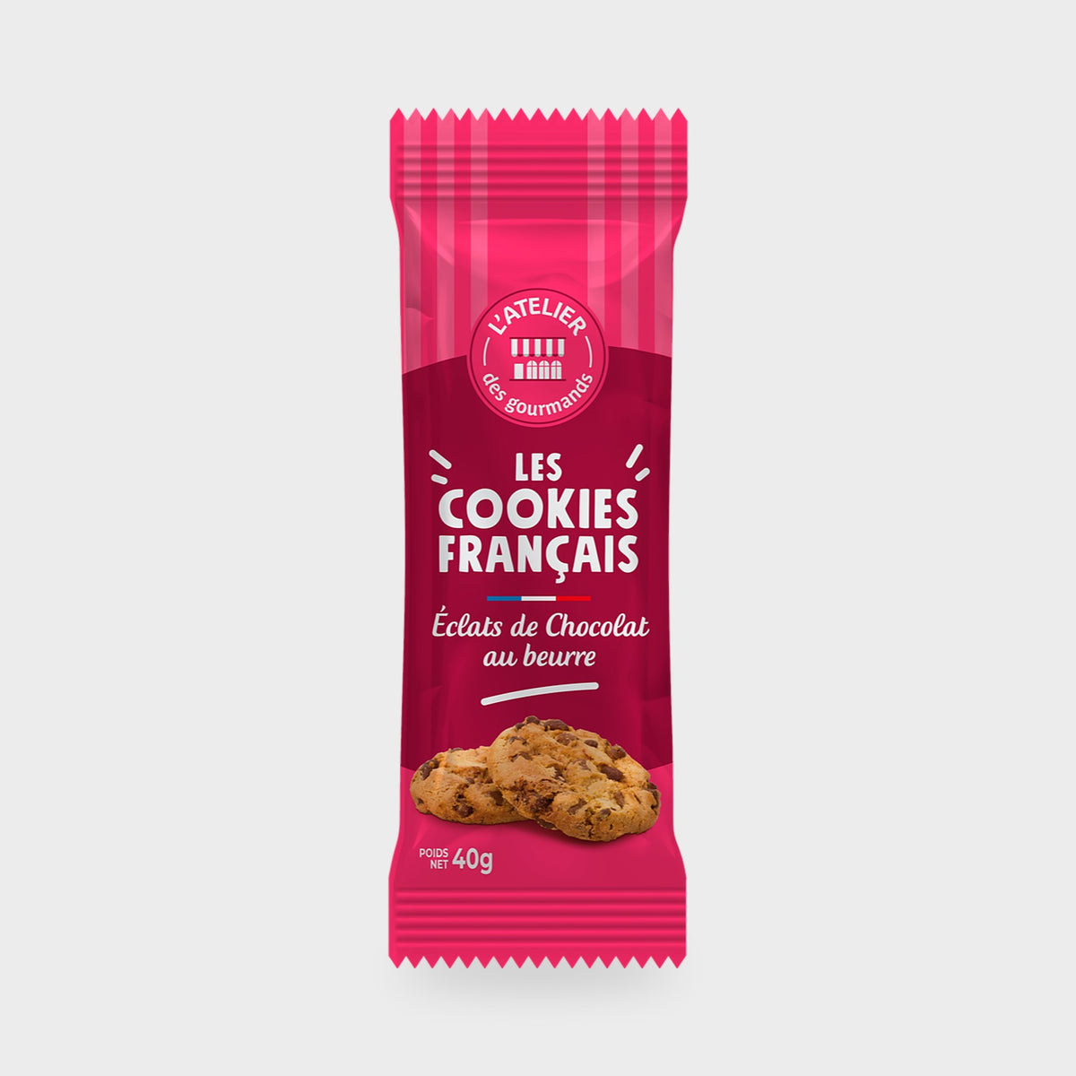 Cookies éclat de chocolat L'Atelier des Gourmands – carton de 80 × 40 g