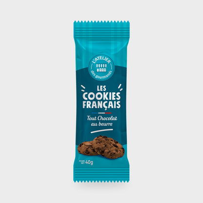 Cookies tout chocolat L'Atelier des Gourmands – carton de 80 × 40 g