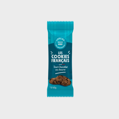 Cookies tout chocolat L'Atelier des Gourmands – carton de 80 × 40 g