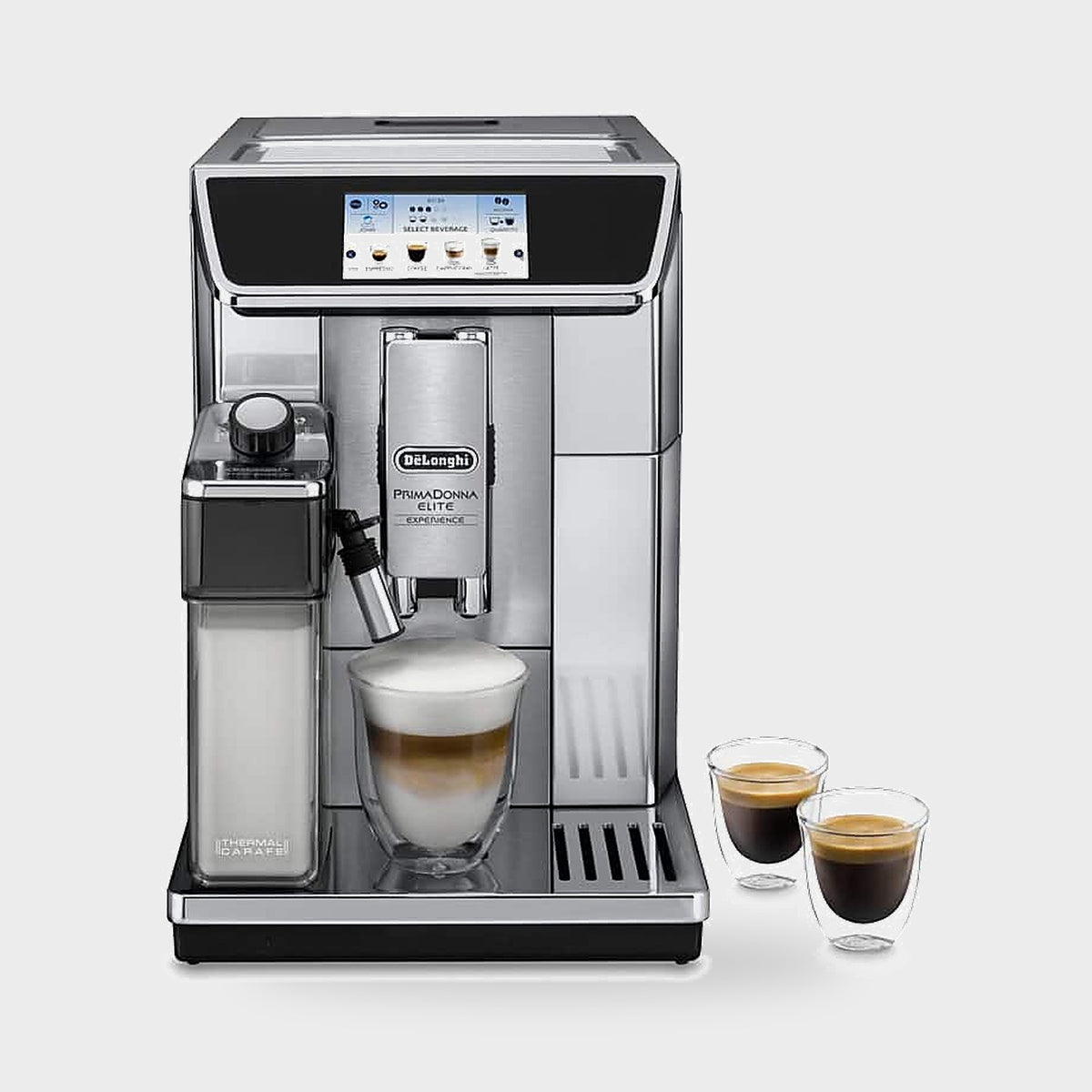 Machine à café De'Longhi PrimaDonna Elite Experience ECAM 650.85.MS vue de face