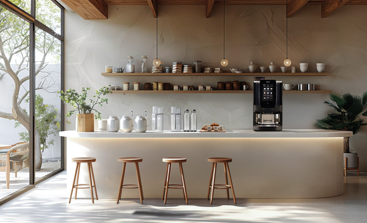 Gaggia G300 Krea installé dans un coin café d'entreprise
