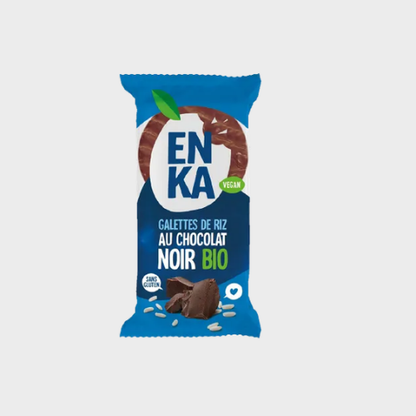 Galettes de riz chocolat noir bio Enka – carton de 20 × 22 g