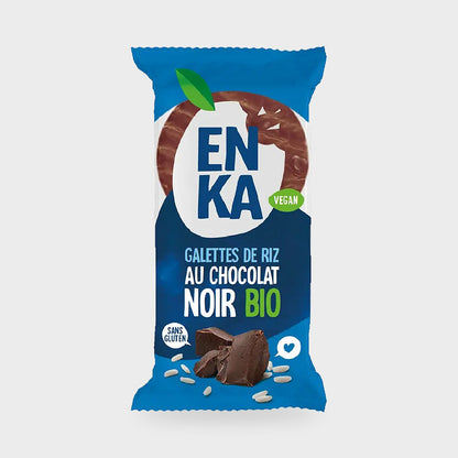 Galettes de riz chocolat noir bio Enka – carton de 20 × 22 g