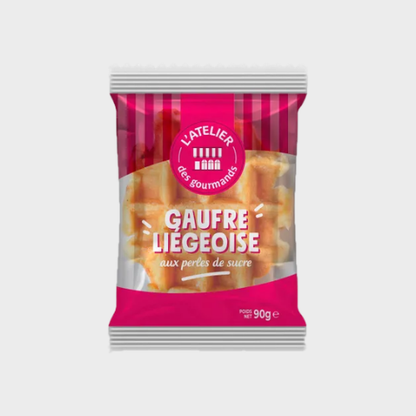 Gaufre perles de sucre L'Atelier des Gourmands – carton de 24 × 90 g