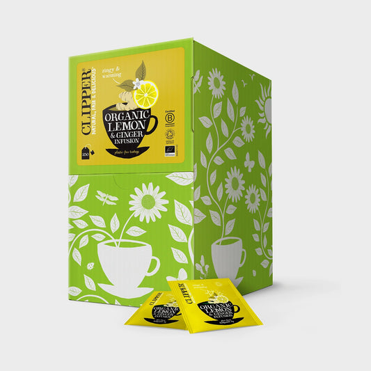 Infusion citron gingembre Clipper bio 250 sachets