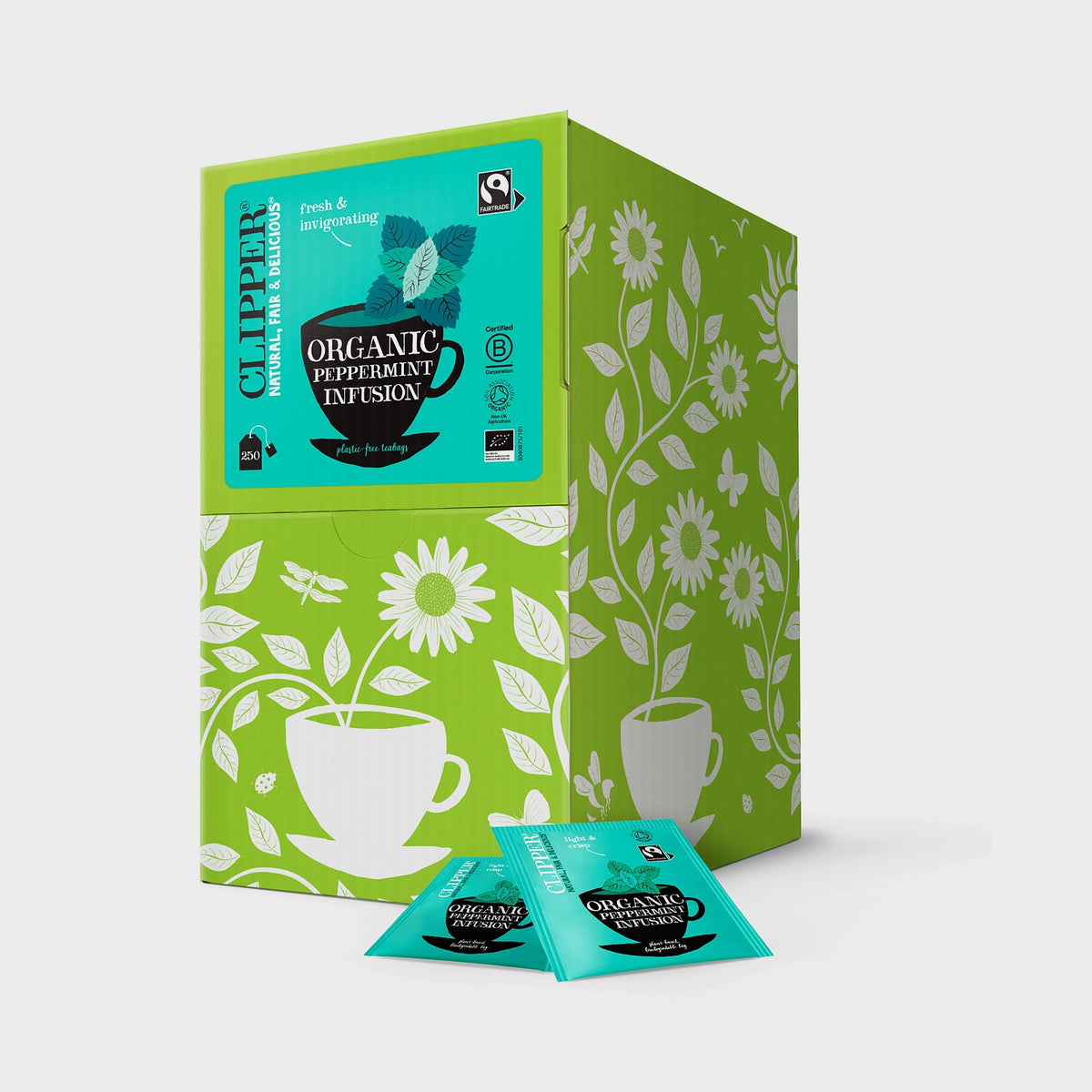 Infusion menthe poivrée Clipper bio 250 sachets