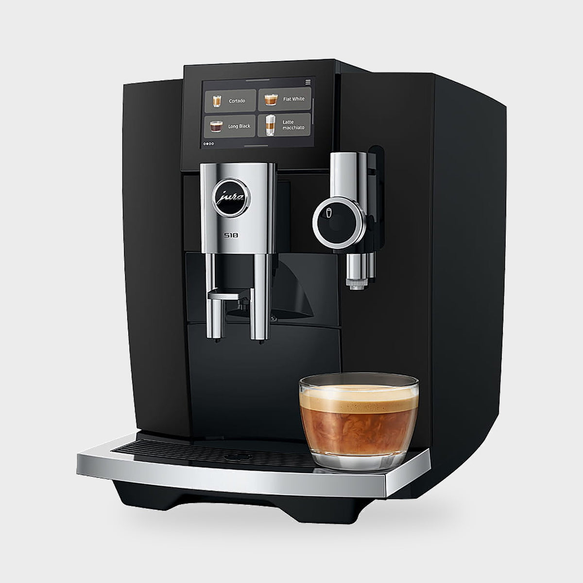 Machine à café Jura S10 Obsidian Black vue de face