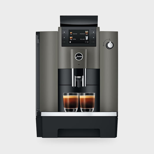 Machine à café Jura W4 Dark Inox EB professionnelle 50 tasses/jour, vue de face