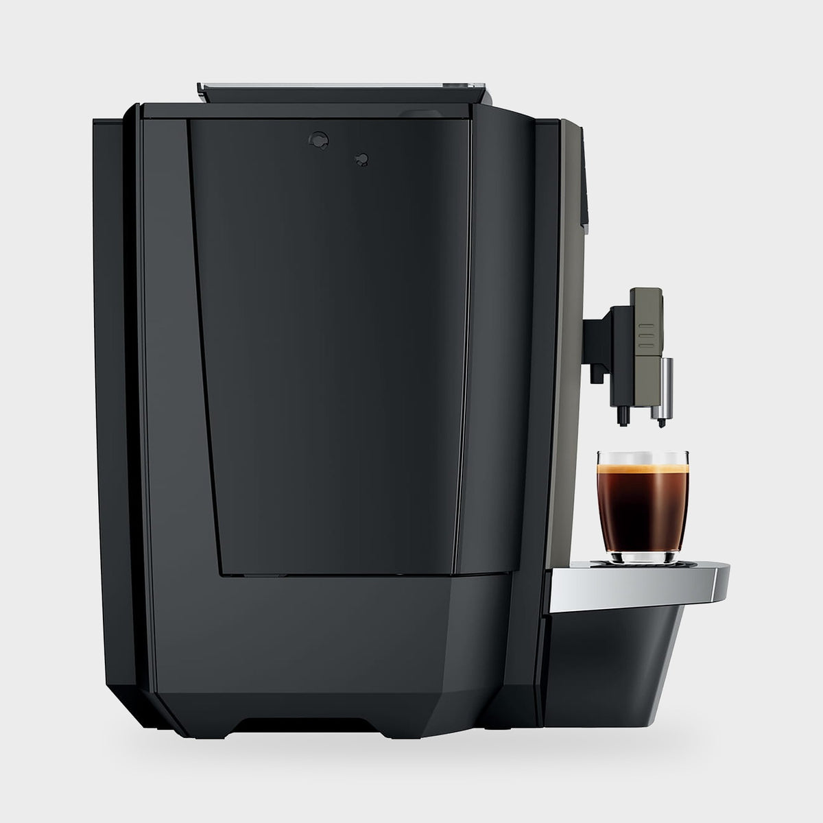 Jura X4 Dark Inox vue de profil