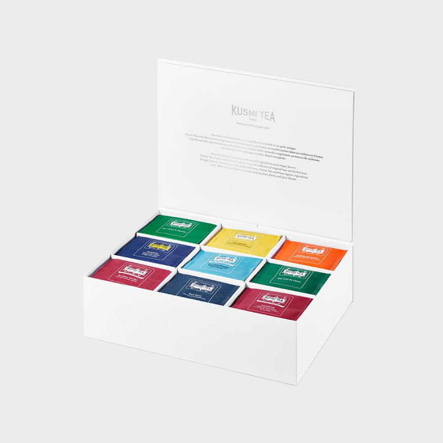Coffret thé bio Kusmi Tea 100 sachets mousseline assortis
