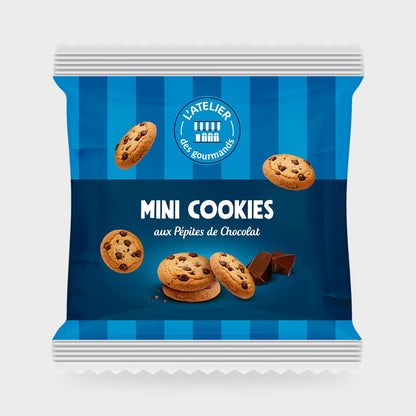 Mini cookies pépites de chocolat L'Atelier des Gourmands – carton de 75 × 80 g