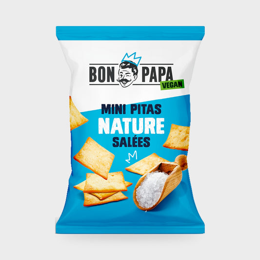 Mini pitas nature Bon Papa – carton de 50 × 30 g