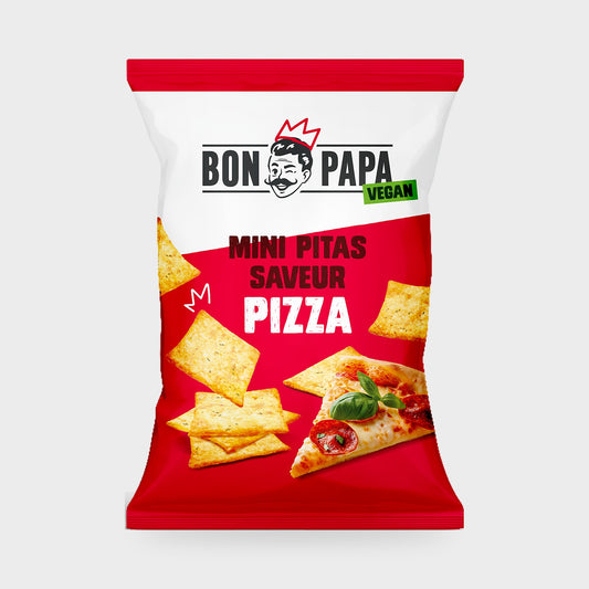Mini pitas saveur pizza Bon Papa – carton de 50 × 30 g