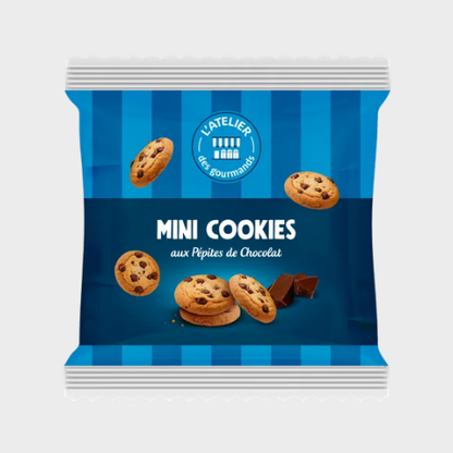Mini cookies pépites de chocolat L'Atelier des Gourmands – carton de 75 × 80 g
