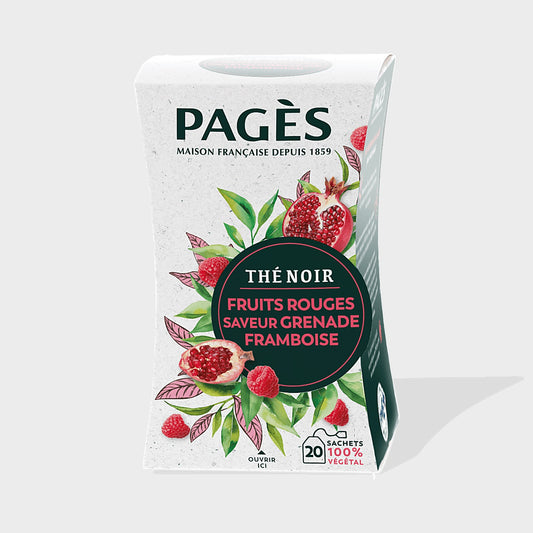 Thé Noir Fruits Rouges Pagès 50 sachets — visuel produit