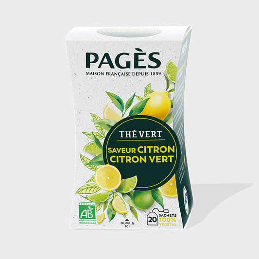 Thé Vert Citron Citron Vert Pagès 50 sachets — visuel produit
