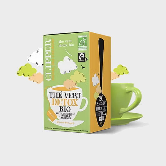 Boîte Clipper thé vert détox, 20 sachets bio équitable
