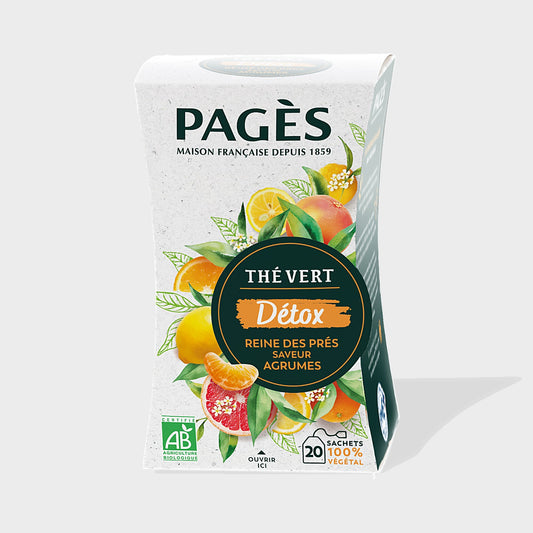 Thé Vert Détox Pagès 20 sachets — visuel produit